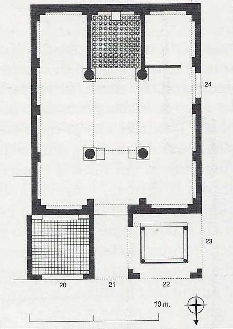 Herculaneum VI.21. Sede degli Augustali or Hall of the Augustales
Plan